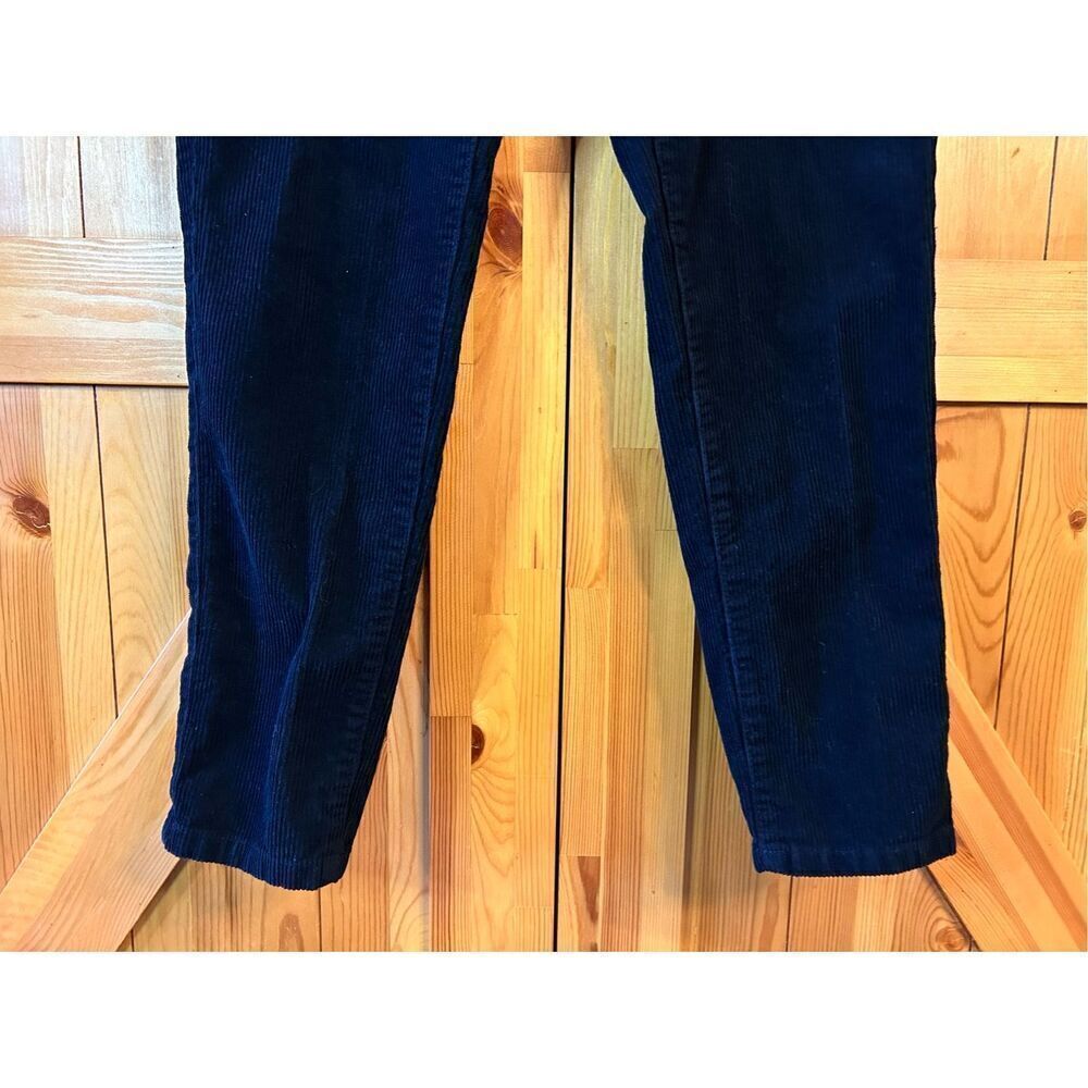 Esprit Handcrafted Corduroy Pants Mens 32 Dark Navy Boho Retro 90s Y2K Minimalis - Picture 2 of 8